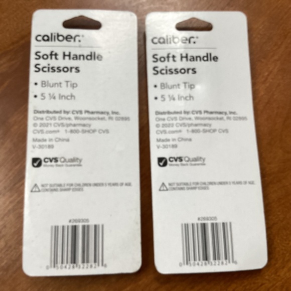 Caliber Scissors Set Soft Handle Blunt Tip 5 1/4 inch New - Picture 6 of 6